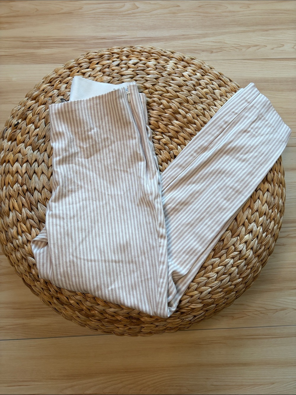 a new day Beige and White Striped Pantsuit Pants